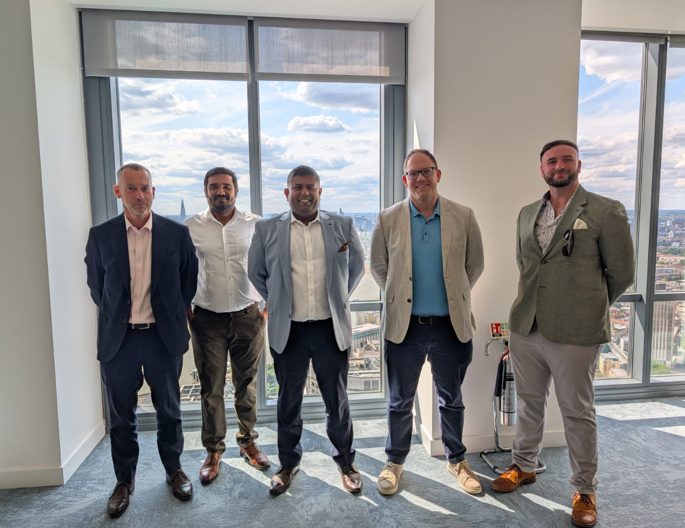 The Datanomy Technologies team together at the London office